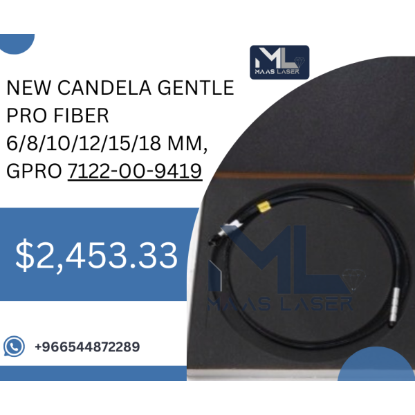 Original NEW CANDELA GENTLE PRO FIBER 6/8/10/12/15/18 MM, GPRO 7122-00-9419 Original NEW CANDELA GENTLE PRO FIBER 6/8/10/12/15/18 MM, GPRO 7122-00-9419