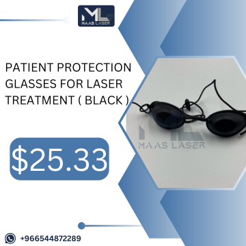 نظارات حماية للمريض لجلسات الليزر اللون ( اسود ) اللون