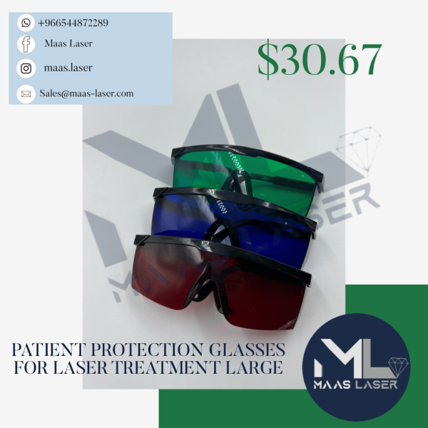 Patient protection glasses for laser treatment large Patient protection glasses for laser treatment large