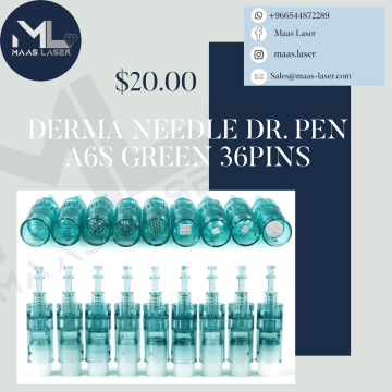  DERMA NEEDLE DR. PEN A6S GREEN  ديرما بن نيدل مقاس 24 بنز 
