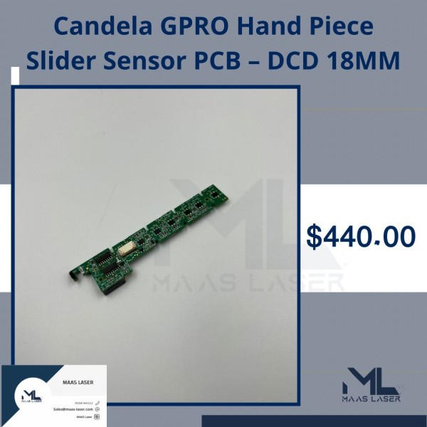 Candela GPRO Hand Piece Slider Sensor PCB – DCD 18MM Candela GPRO Hand Piece Slider Sensor PCB – DCD 18MM