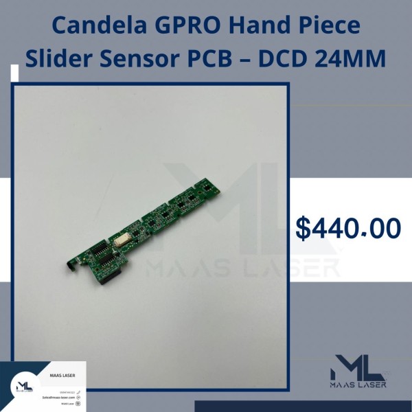 Candela GPRO Hand Piece Slider Sensor PCB – DCD 24MM Candela GPRO Hand Piece Slider Sensor PCB – DCD 24MM