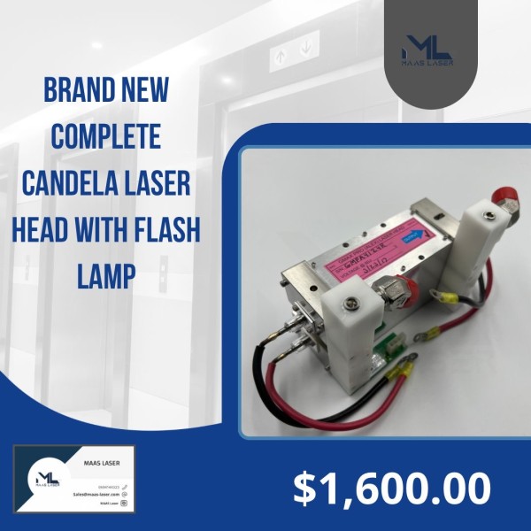 BRAND NEW COMPLETE CANDELA LASER HEAD WITH FLASH LAMP BRAND NEW COMPLETE CANDELA LASER HEAD WITH FLASH LAMP