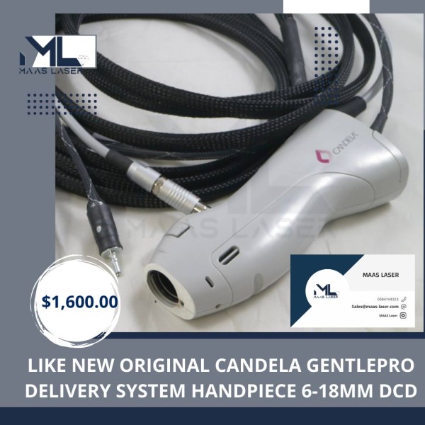LIKE NEW ORIGINAL CANDELA GENTLEPRO DELIVERY SYSTEM HANDPIECE 6-18MM DCD LIKE NEW ORIGINAL CANDELA GENTLEPRO DELIVERY SYSTEM HANDPIECE 6-18MM DCD