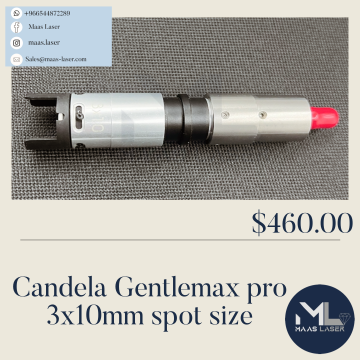 Candela Gentlemax pro 3x10mm slider spot size