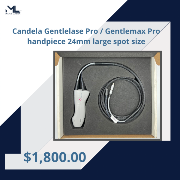 Candela Gentlelase Pro / Gentlemax Pro handpiece 24mm large spot size Candela Gentlelase Pro / Gentlemax Pro handpiece 24mm large spot size