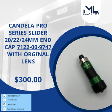 CANDELA PRO SERIES SLIDER 20/22/24MM end cap 7122-00-9747 WITH ORGINAL LENS